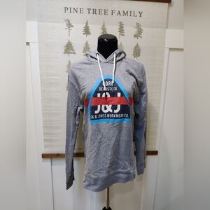 Jack & Jones Core Deadstock Grey Hoodie Men’s XL Workwear Graphic Sweatshirt